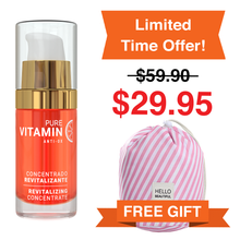 Load image into Gallery viewer, Vitamin C Serum &amp; Free Limited Edition Cosmetic Bag
