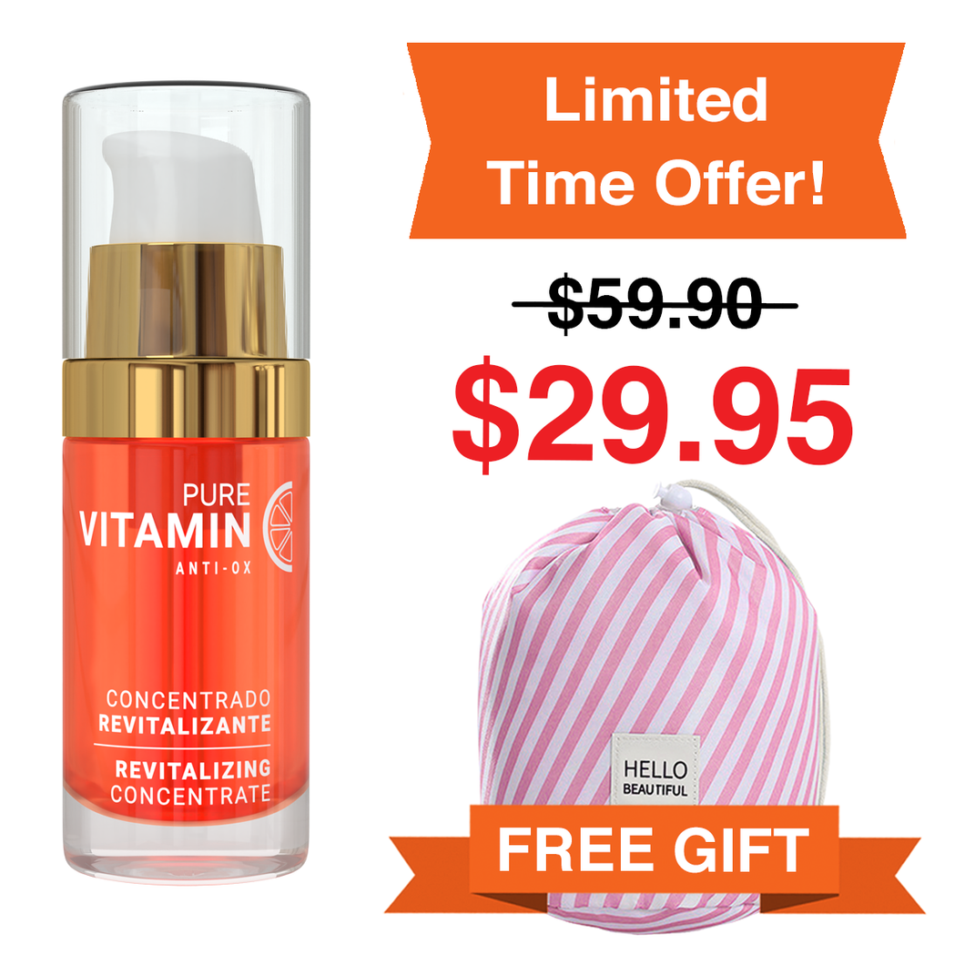 Vitamin C Serum & Free Limited Edition Cosmetic Bag