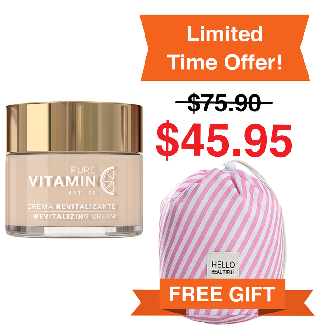 Vitamin C Face Cream & Free Limited Edition Cosmetic Bag